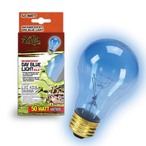 ZILLA Incandescent Day Blue Light Bulb 50W - Poudre Pet and Feed Supply