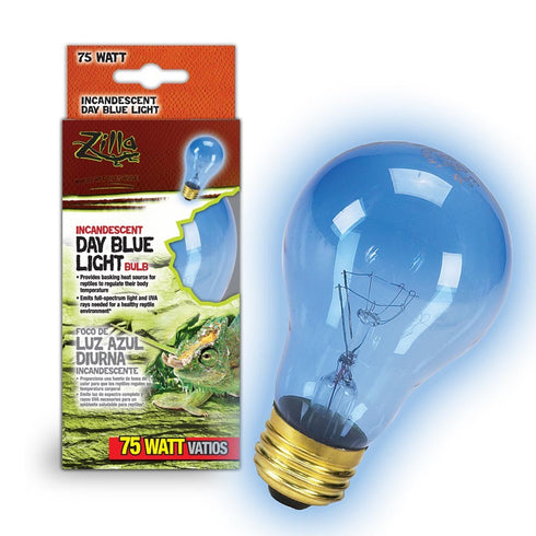 ZILLA Incandescent Day Blue Light Bulb 75W - Poudre Pet and Feed Supply