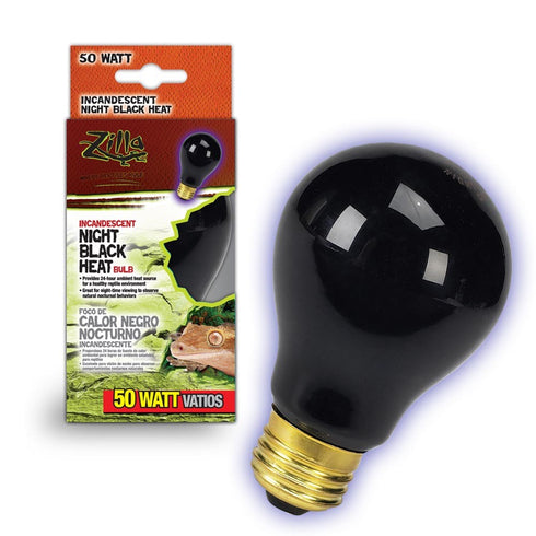 ZILLA Incandescent Night Black Heat Bulb 50W - Poudre Pet and Feed Supply