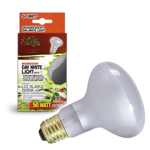 ZILLA Incandescent Day White Light Spot Bulb 50W - Poudre Pet and Feed Supply