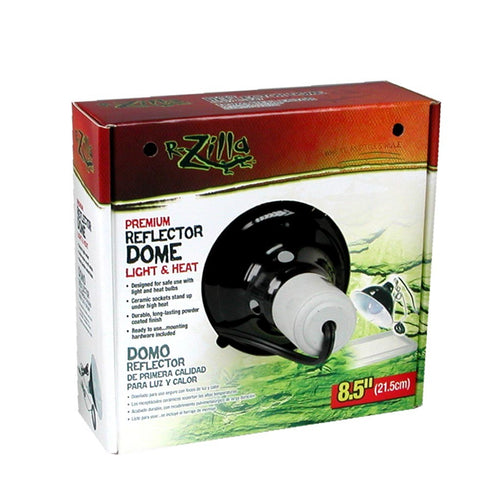 ZILLA Premium Reflector Dome Light and Heat 8.5in - Poudre Pet and Feed Supply
