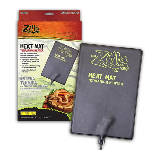 ZILLA Heat Mat Medium 30-40gal 8X12" 16W - Poudre Pet and Feed Supply