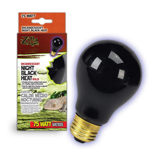 ZILLA Incandescent Night Black Heat Bulb 75W - Poudre Pet and Feed Supply