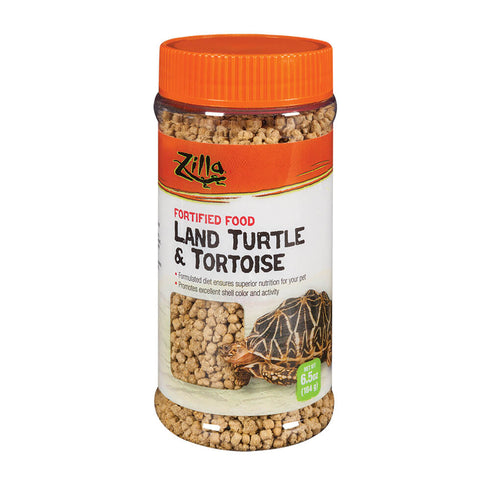 ZILLA Land Turtle and Tortoise Extruded Food Pellets 6.5oz - Poudre Pet and Feed Supply