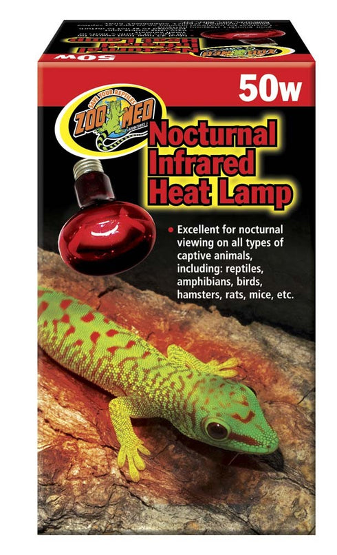 ZOO MED Nocturnal Infrared Heat Lamp 50W - Poudre Pet and Feed Supply