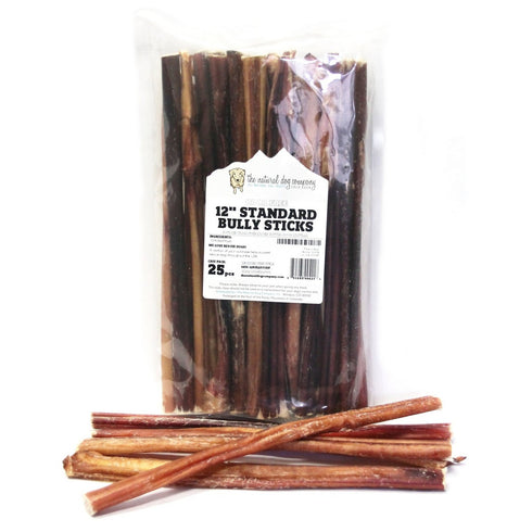 The Natural Dog Company Bully Sticks 12" Dog Treats Each - Poudre Pet and Feed Supply
