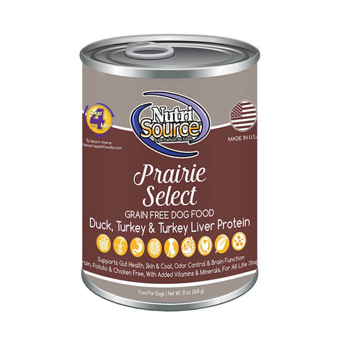 Nutrisource Prairie Select Formula Pate Canned Dog Food 13oz - Poudre Pet and Feed Supply