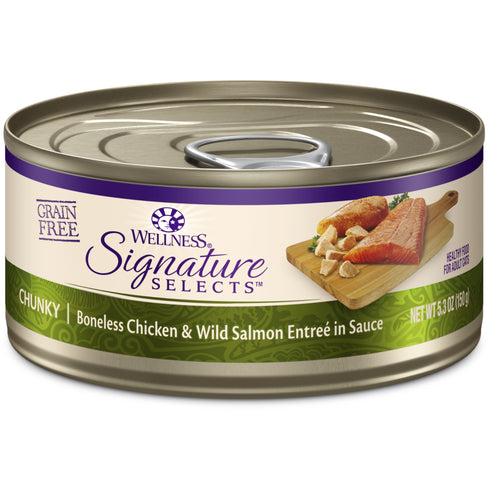 Wellness Signature Selects Chunky Chicken & Salmon 5.3oz - Poudre Pet and Feed Supply