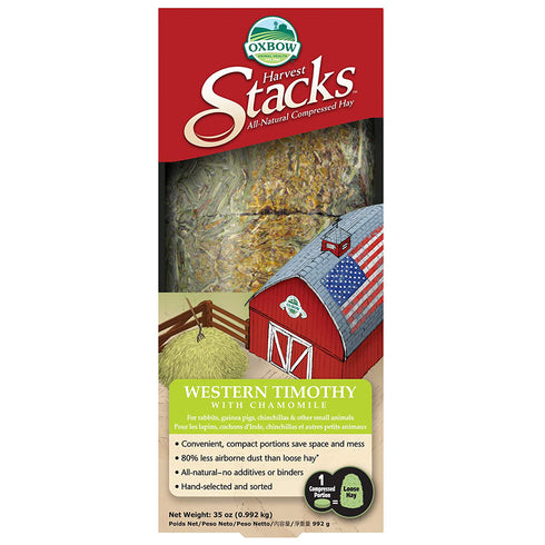 Oxbow Harvest Stacks Western Timothy with Chamomile 35oz - Poudre Pet and Feed Supply