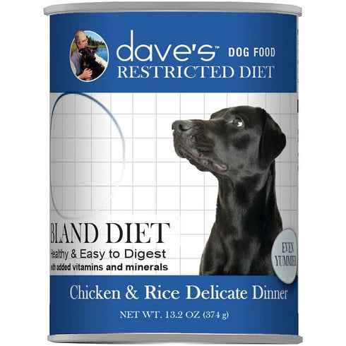 Dave's Pet Food Restricted Diet Bland Chicken & Rice Formula Wet Dog Food 13oz - Poudre Pet and Feed Supply
