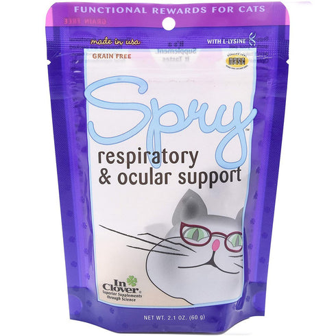 InClover Spry Daily Respiratory and Ocular Support Soft Chews for Cats 2.1oz - Poudre Pet and Feed Supply