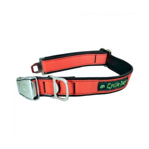 Cycle Dog Orange MAX Reflective Dog Collar Medium - Poudre Pet and Feed Supply
