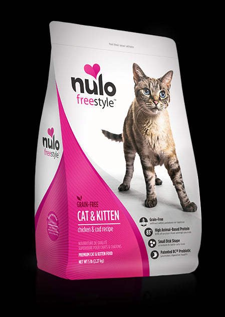 Nulo FreeStyle Grain Free Chicken & Cod Cat & Kitten Food 5lb - Poudre Pet and Feed Supply
