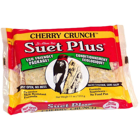 Wildlife Sciences Cherry Crunch Blend Suet Cake Bird Food 11oz - Poudre Pet and Feed Supply