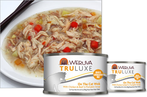 Weruva On The Cat Wok with Chicken & Beef in Pumpkin Soup 6oz - Poudre Pet and Feed Supply