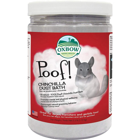 Oxbow Poof! Chinchilla Dust Bath 2.5lb - Poudre Pet and Feed Supply
