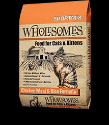 Wholesomes Chicken Meal And Rice Formula Dry Cat Food 15lb - Poudre Pet and Feed Supply