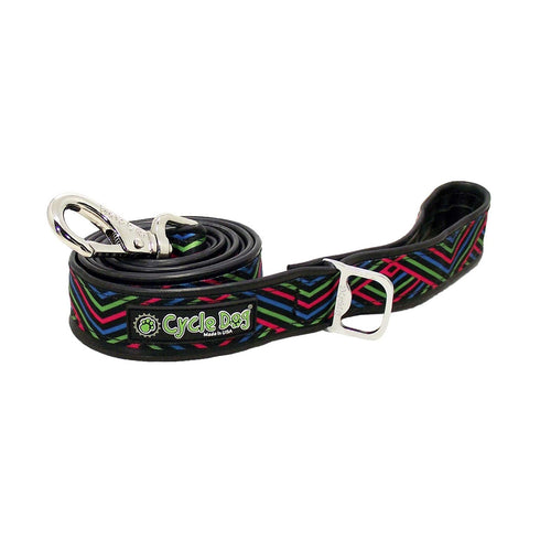 Cycle Dog Multi Black Diagonals Dog Leash 6' - Poudre Pet and Feed Supply