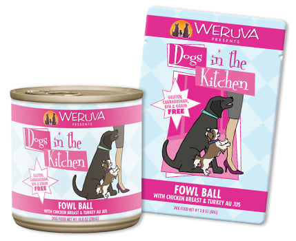 Weruva Fowl Ball with Chicken Breast and Turkey Au Jus 10oz - Poudre Pet and Feed Supply