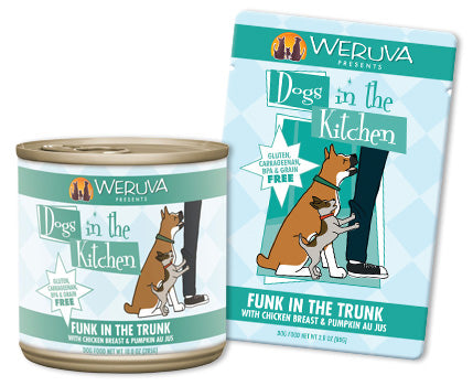 Weruva Funk in the Trunk with Chicken and Pumpkin Au Jus Dog Food 10oz - Poudre Pet and Feed Supply