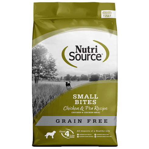 Nutrisource Chicken & Pea Small Bites Dry Dog Food 5lb - Poudre Pet and Feed Supply