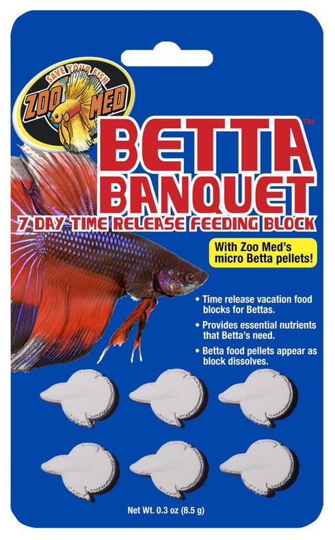 ZOO MED Betta Banquet 7 Day Release Feeding Block - Poudre Pet and Feed Supply
