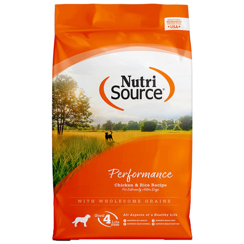 Nutrisource Chicken & Rice Performance Formula Dry Dog Food 40lb - Poudre Pet and Feed Supply