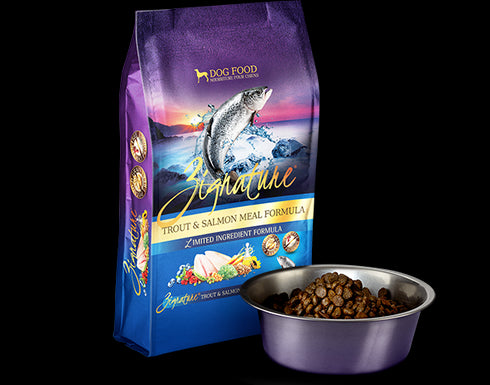 Zignature Trout & Salmon Meal Formula Dry Dog Food 4lb - Poudre Pet and Feed Supply