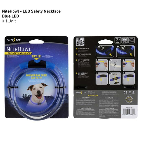 Nite Ize LED Safety Necklace Blue - Poudre Pet and Feed Supply