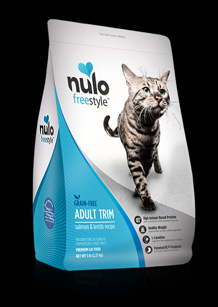 Nulo FreeStyle Grain Free Salmon & Lentils Adult Trim Dry Cat Food 12lb - Poudre Pet and Feed Supply