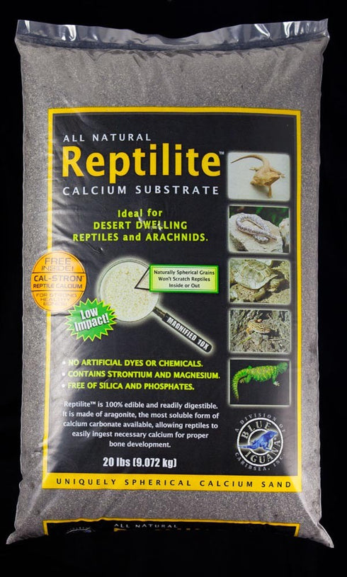 CaribSea All Natural Reptile Calcium Substrate Smokey Sands 20lb - Poudre Pet and Feed Supply