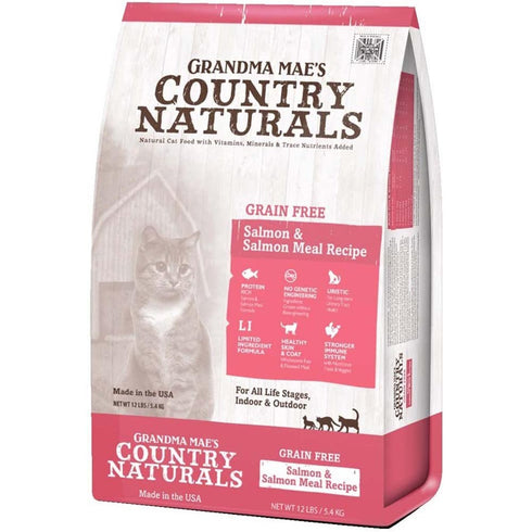 Grandma Mae's Salmon Grain Free Dry Cat Food 6lb - Poudre Pet and Feed Supply