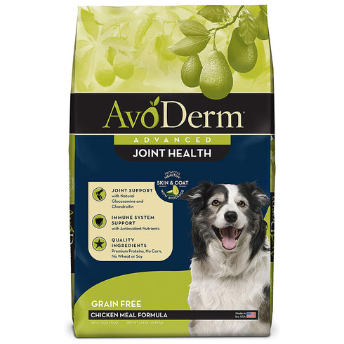 AvoDerm Advanced Joint Health Chicken Formula Dry Dog Food 24lb - Poudre Pet and Feed Supply