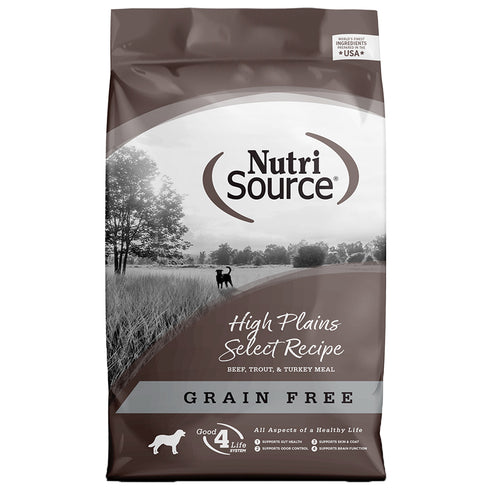 Nutrisource High Plains Beef Trout & Turkey Dry Dog Food 5lb - Poudre Pet and Feed Supply
