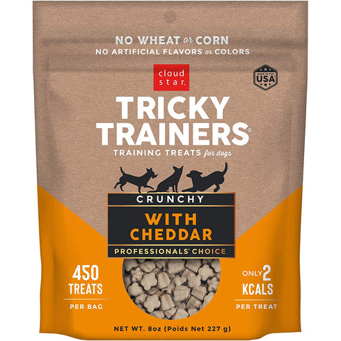 Cloud Star Tricky Trainers Crunchy with Cheddar Dog Treats 8oz - Poudre Pet and Feed Supply