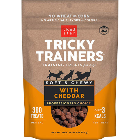 Cloud Star Tricky Trainers Chewy Cheddar Flavor Dog Treats 14oz - Poudre Pet and Feed Supply