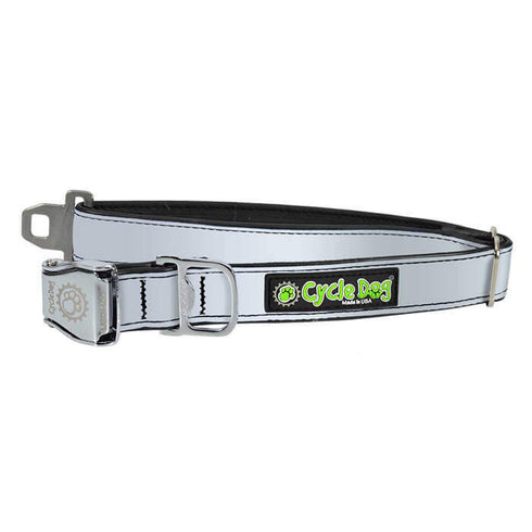 Cycle Dog Silver Reflective Dog Collar Large - Poudre Pet and Feed Supply