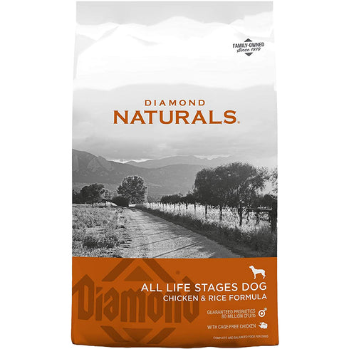 Diamond Naturals Chicken & Rice Formula Dry Dog Food 40lb - Poudre Pet and Feed Supply