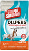 Simple Solution Disposable Diapers Large 12 Pack - Poudre Pet and Feed Supply