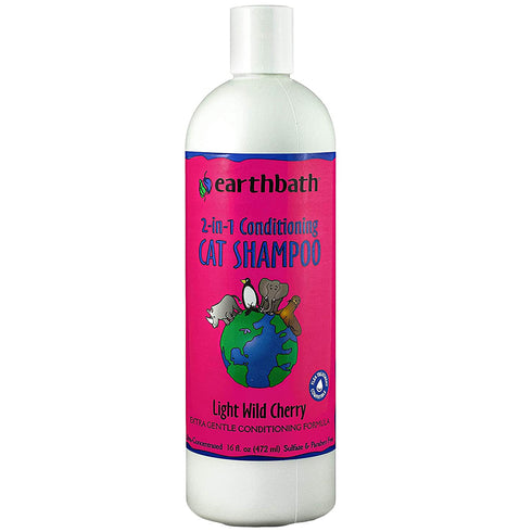 earthbath 2-in-1 Conditioning Cat Shampoo 16oz - Poudre Pet and Feed Supply