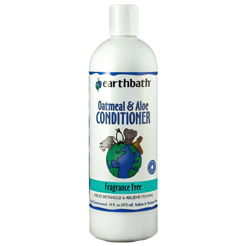 earthbath Oatmeal & Aloe Conditioner Fragrance Free 16oz - Poudre Pet and Feed Supply