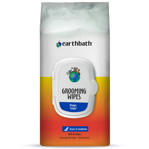 Earthbath Grooming Wipes Mango Tango 100Ct - Poudre Pet and Feed Supply
