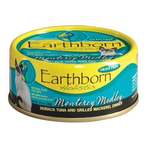 Earthborn Monterey Medley Skipjack Tuna and Grilled Mackerel Dinner in Gravy Cat Food 5.5oz - Poudre Pet and Feed Supply