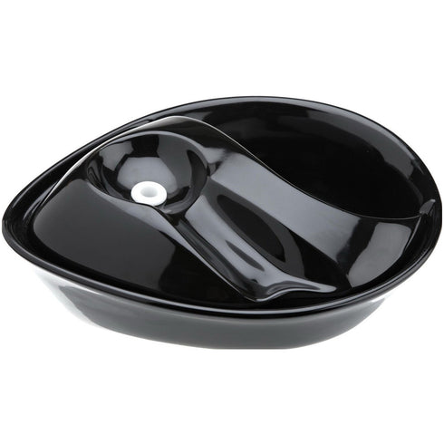 Pioneer Pet Raindrop Ceramic Pet Drinking Fountain Black - Poudre Pet and Feed Supply