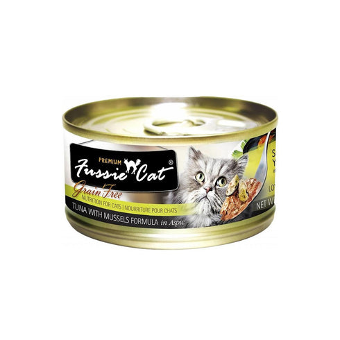 Fussie Cat Tuna with Mussels 2.8oz - Poudre Pet and Feed Supply