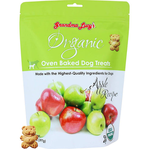 Grandma Lucy's Organic Apple Oven Baked Dog Treats 14oz - Poudre Pet and Feed Supply
