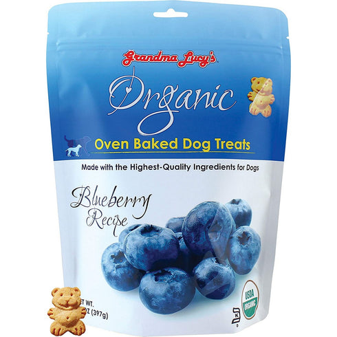 Grandma Lucy's Organic Blueberry Oven Baked Dog Treats 14oz - Poudre Pet and Feed Supply