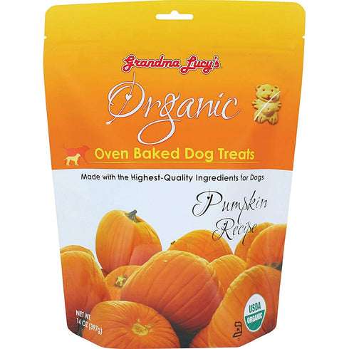 Grandma Lucy's Organic Pumpkin Oven Baked Dog Treats 14oz - Poudre Pet and Feed Supply