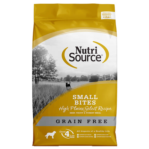 Nutrisource High Plains Small Bites Grain Free Dry Dog Food 5lb - Poudre Pet and Feed Supply
