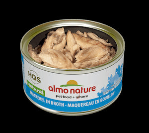 Almo Nature HQS Natural Mackerel in Broth Cat Food 2.47oz - Poudre Pet and Feed Supply